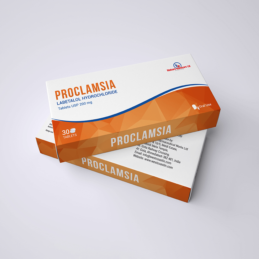 Proclamsia Tablets Box Packaging Design