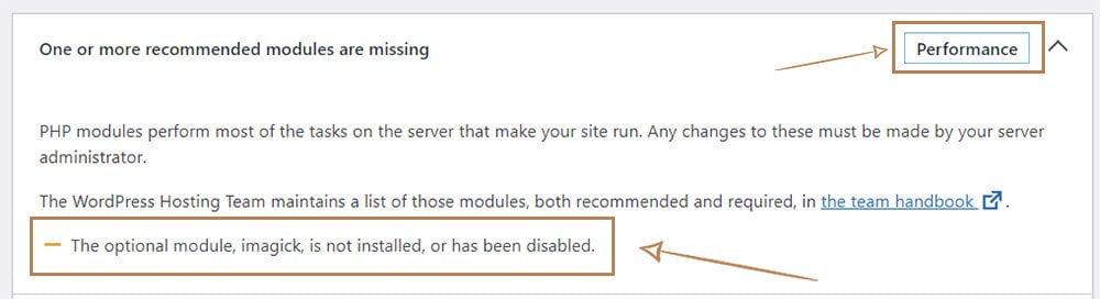 The optional module, imagick, is not installed, or has been disabled