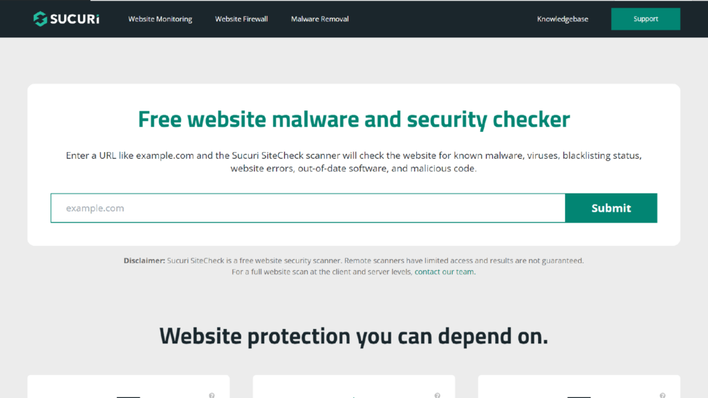 Check for Malware WordPress Security